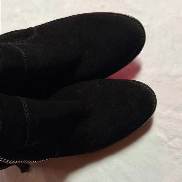Zadig and Voltaire Molly black suede zip booties - Picture 7 of 7